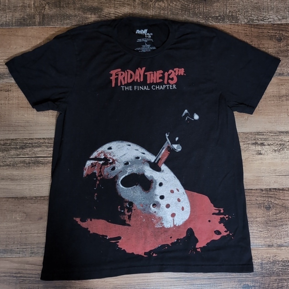 Friday the 13th: The Final Chapter Re-Release T-shirt Size Large in Black